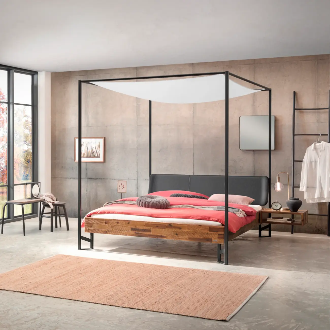 Hasena Himmelbett Bogina Industrial Akazie – Bild 3