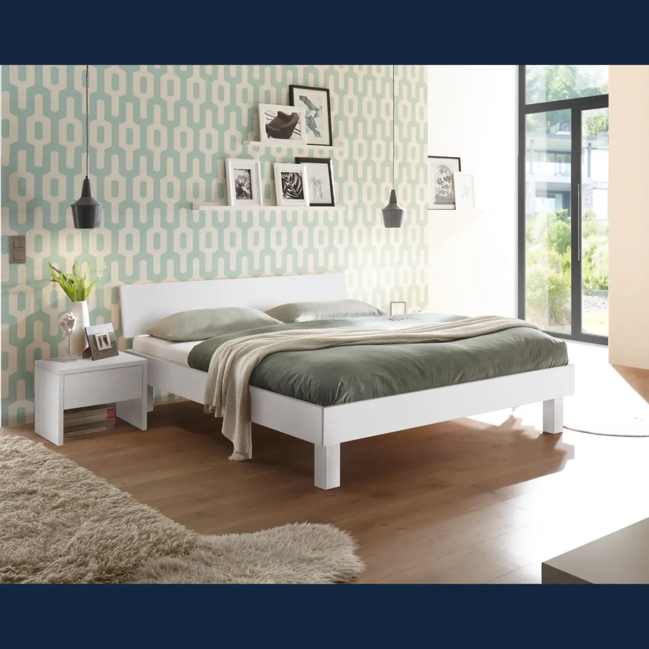 Bett Hasena Modern Forti Trento – Bild 3