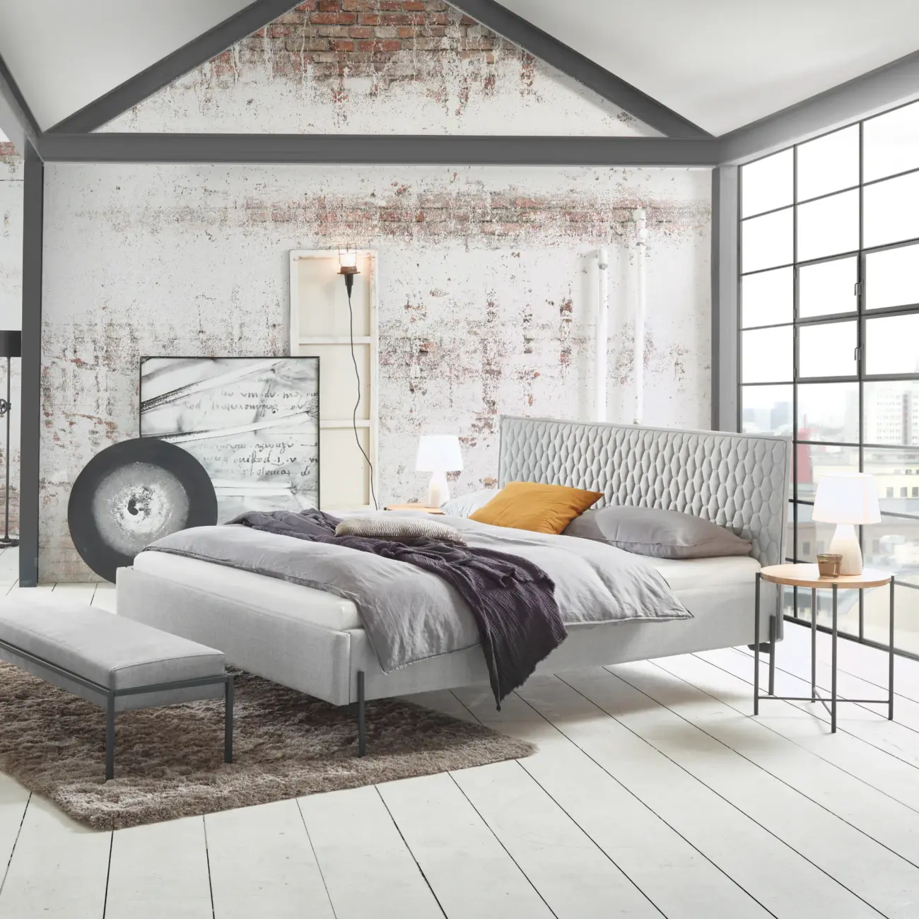 Feines Polsterbett Hasena modern-industrial Gloria Pronto – Bild 2