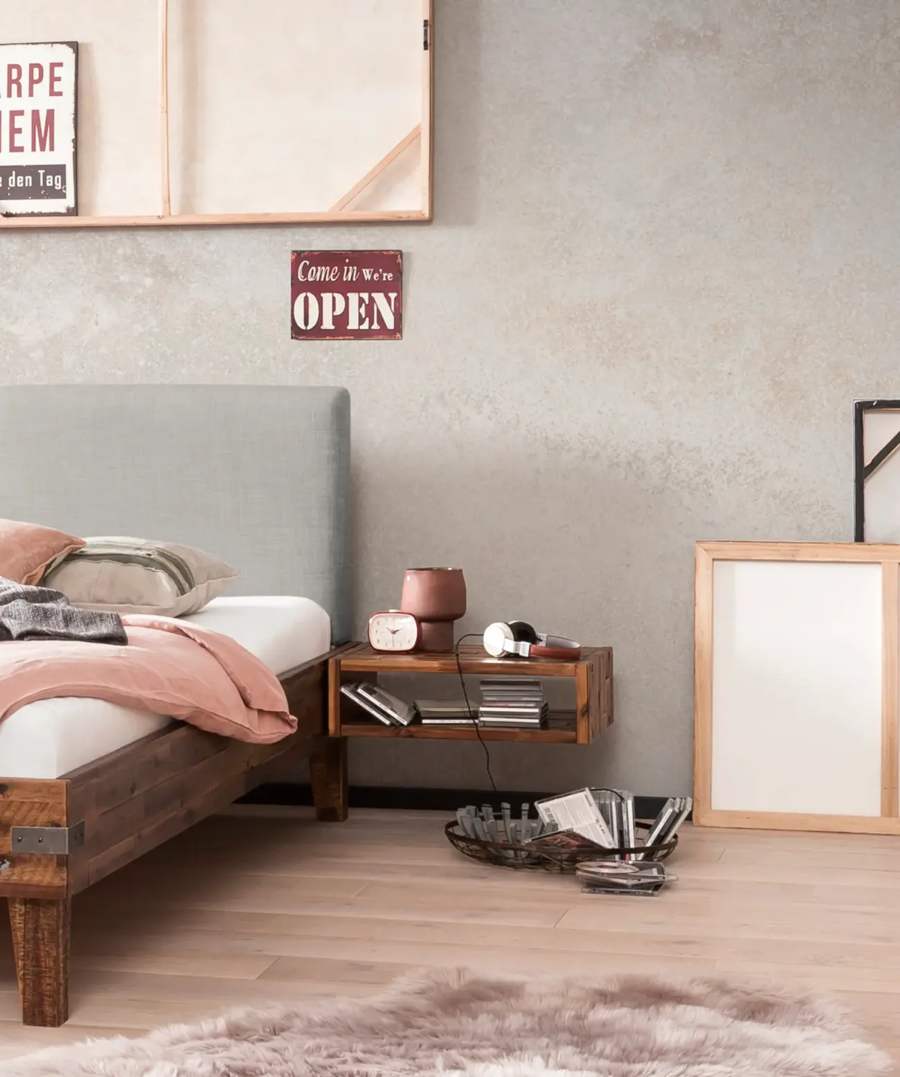 Jago Nachttisch Hasena Factory-Line Industrial 2 Jago Nachttisch Hasena Factory-Line Industrial – Bild 2