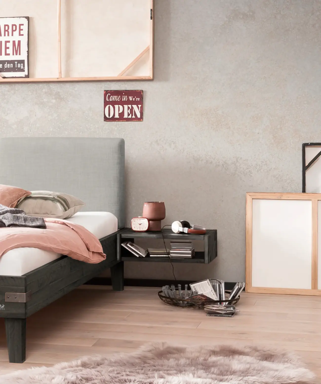 Jago Nachttisch Hasena Factory-Line Industrial 4 Jago Nachttisch Hasena Factory-Line Industrial – Bild 4