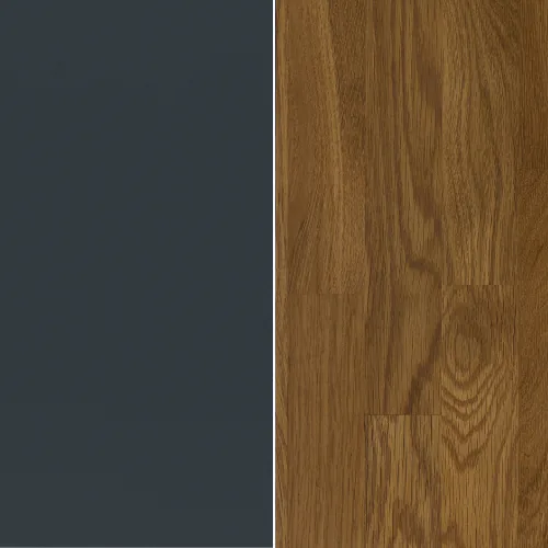 Korpus: Anthracit / Front, Top: Eiche brandy, geölt