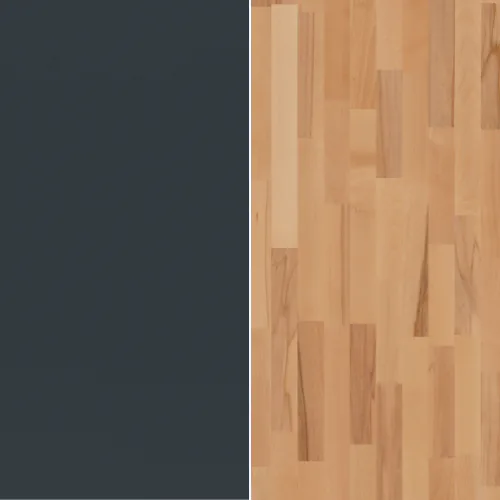 Korpus: Anthracit / Front, Top: Kernbuche natur, geölt