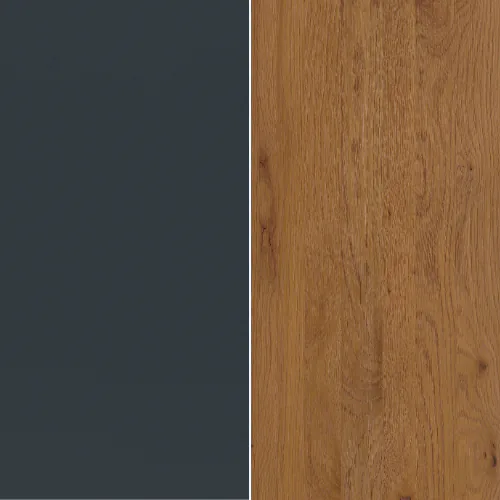 Korpus: Anthracit / Front, Top: Wildeiche natur, geölt