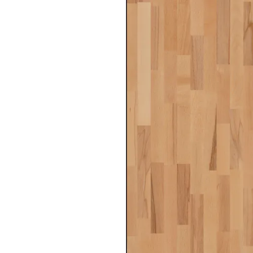 Korpus: Weiss / Front, Top: Kernbuche natur, geölt