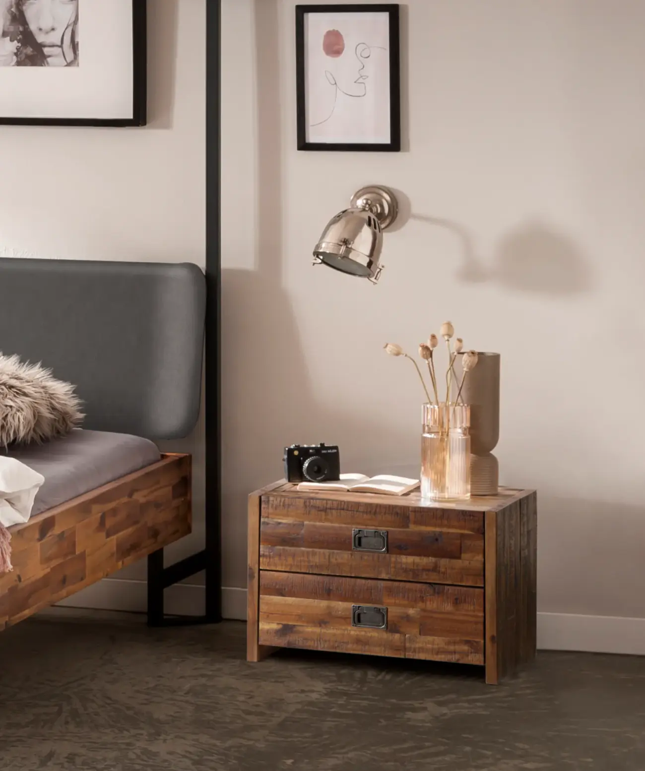 Lica Nachttisch Hasena Factory-Line Industrial 2 Lica Nachttisch Hasena Factory-Line Industrial – Bild 2