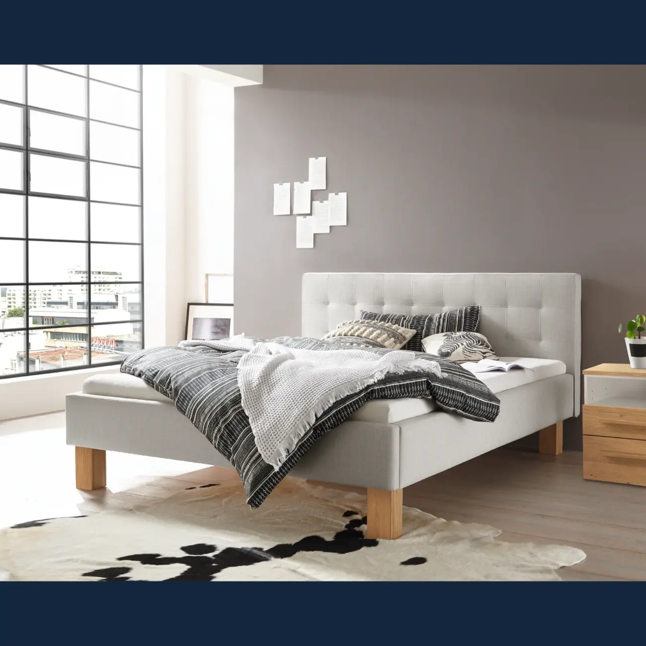 Elegantes Polsterbett Hasena skandinavisch Noemi Pronto 9 Elegantes Polsterbett Hasena skandinavisch Noemi Pronto – Bild 9