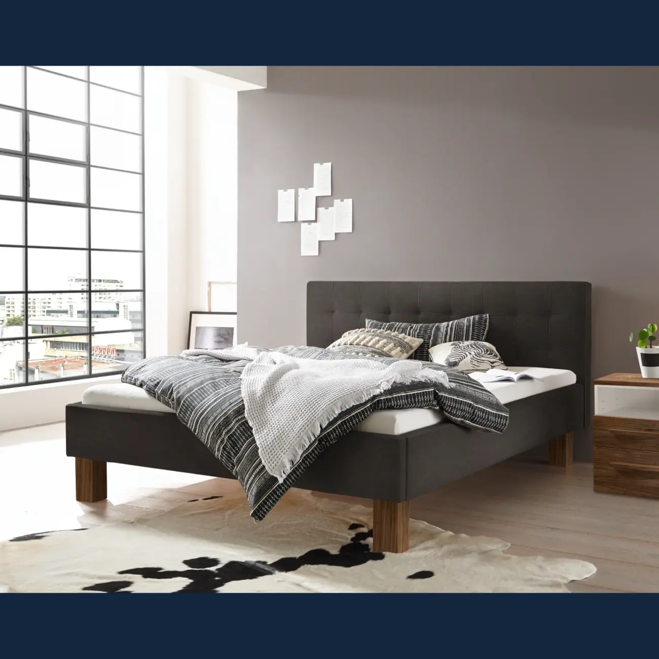 Elegantes Polsterbett Hasena skandinavisch Noemi Pronto 2 Elegantes Polsterbett Hasena skandinavisch Noemi Pronto – Bild 2