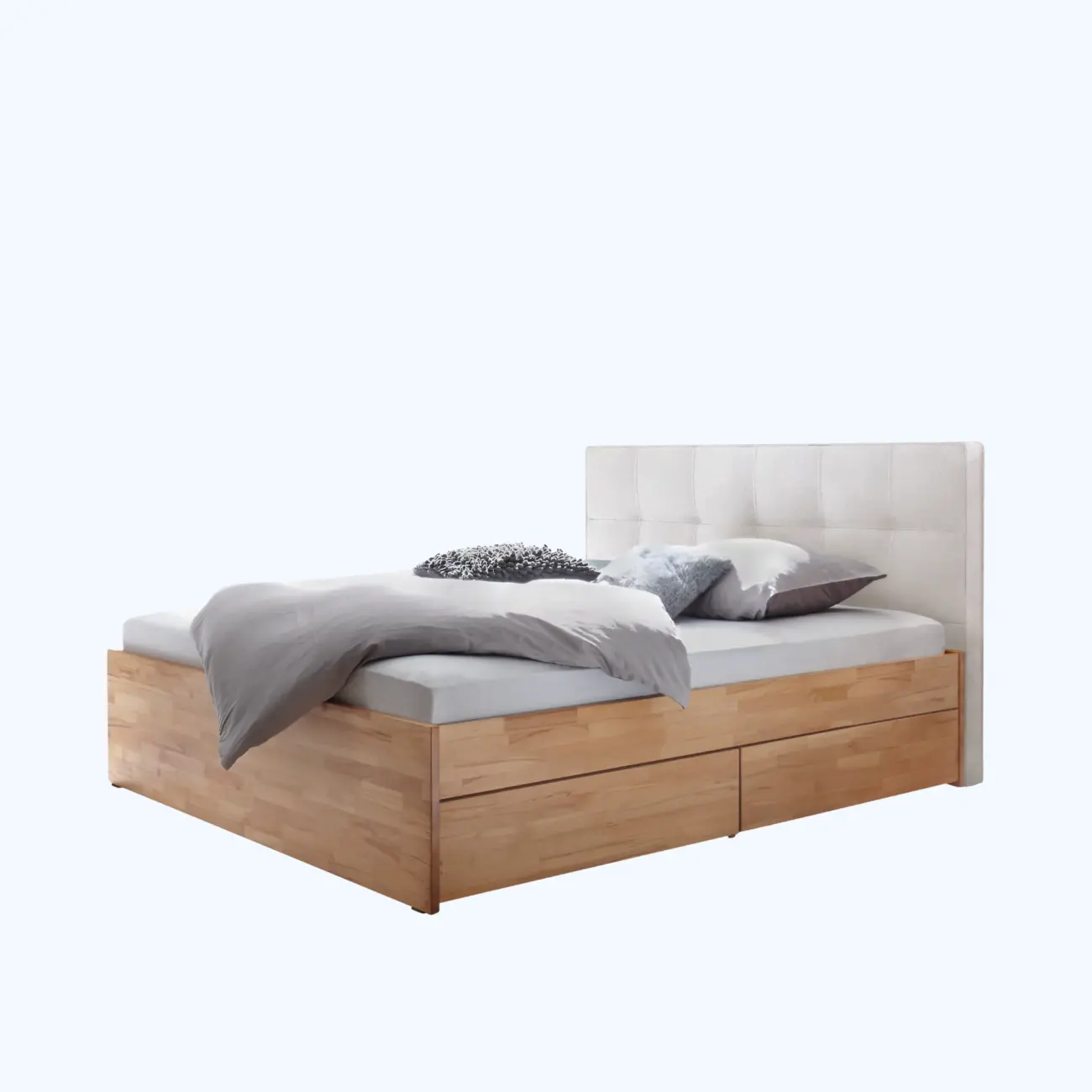 Massivholzbett mit Stauraum Hasena Otello – Bild 21