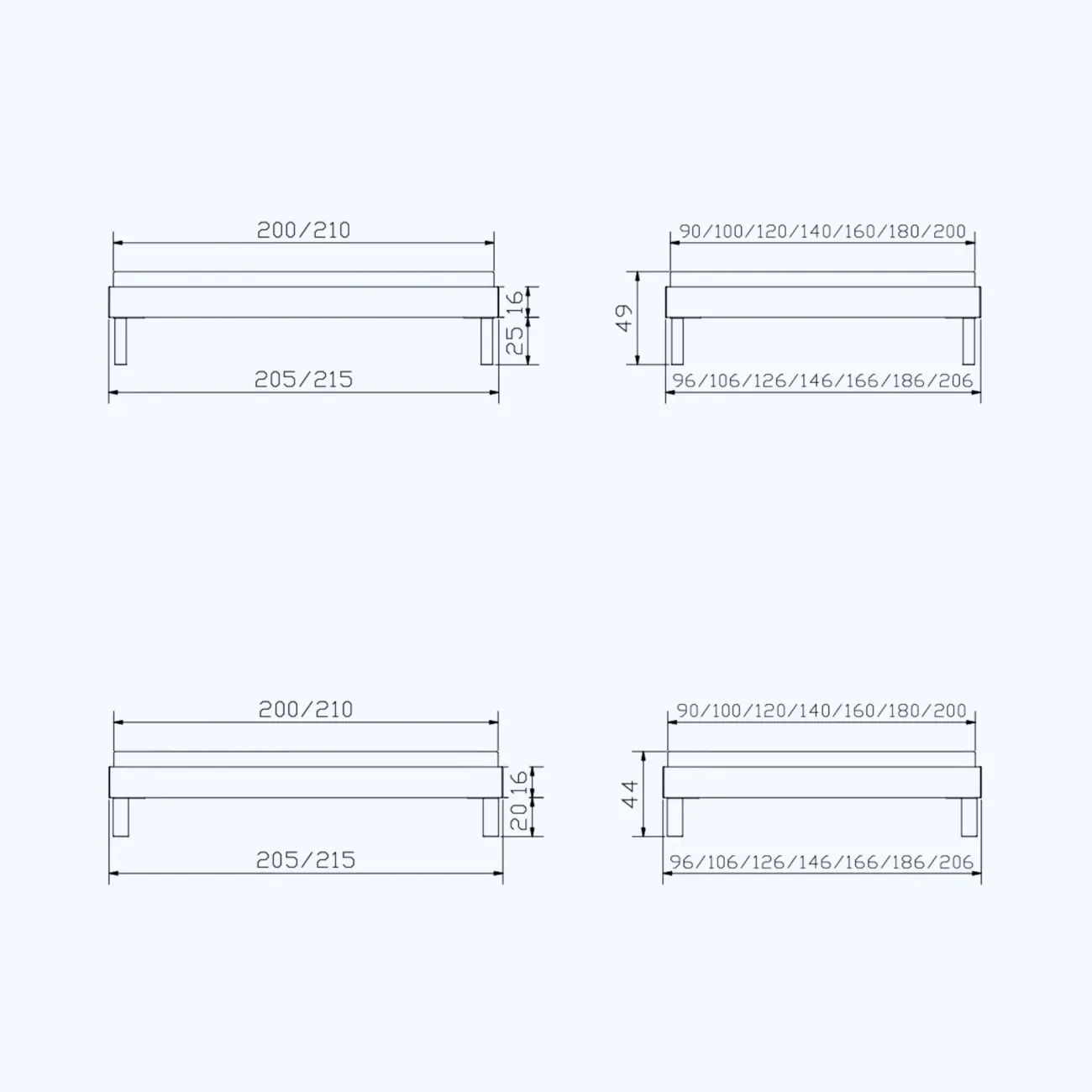 Bett Hasena Modern Trento 16 Rapallo 4 Bett Hasena Modern Trento 16 Rapallo – Bild 4