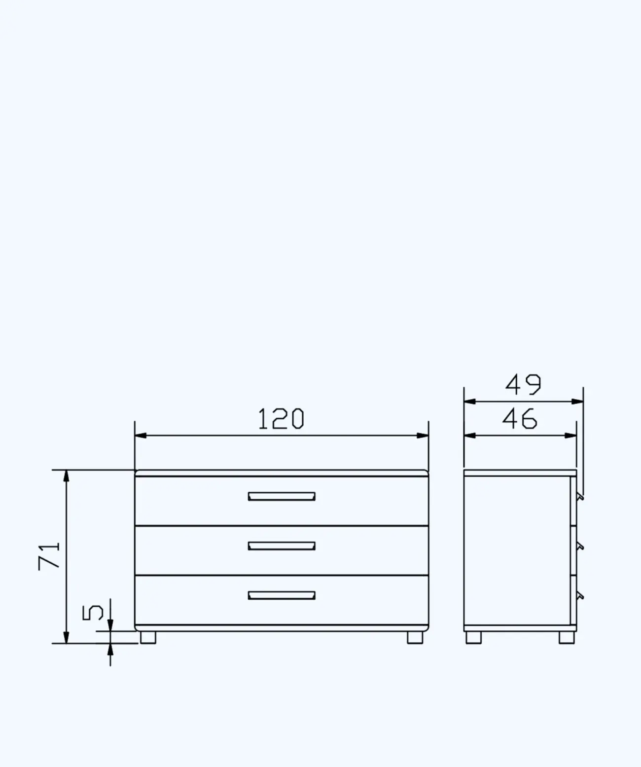 Zeitlose Kommode Hasena Skandinavisch Sigma – Bild 9