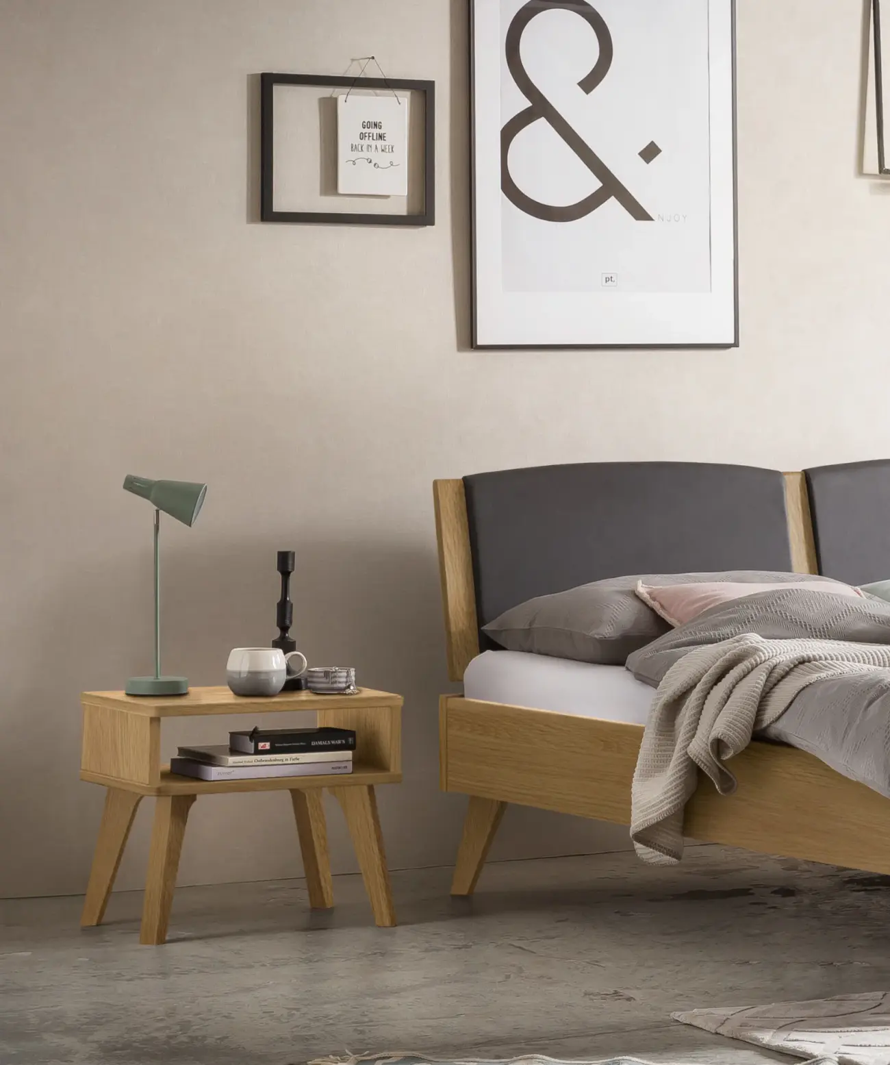 Stand Nachttisch Hasena Lounge Skandinavisch – Bild 5