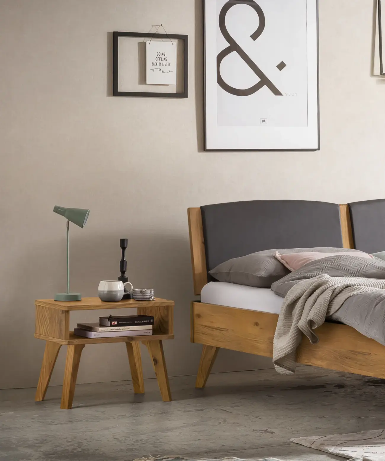 Stand Nachttisch Hasena Lounge Skandinavisch – Bild 9