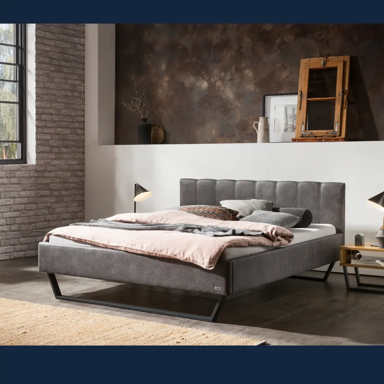 Charakterstarkes Polsterbett Hasena modern-industrial Stefano Pronto 4 Charakterstarkes Polsterbett Hasena modern-industrial Stefano Pronto – Bild 4