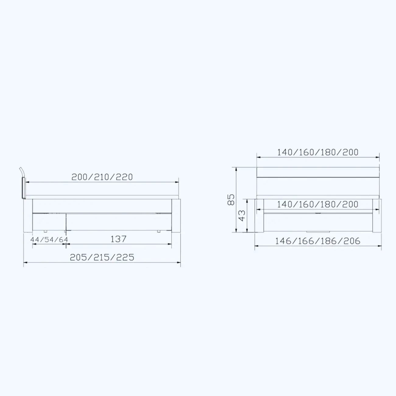 Massivholzbett mit Stauraum Hasena Stupendo – Bild 11