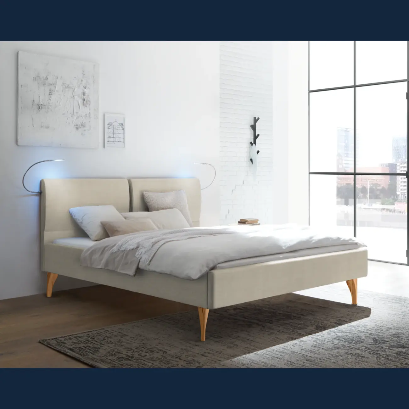 Feines Polsterbett Hasena skandinavisch Tamara Pronto 2 Feines Polsterbett Hasena skandinavisch Tamara Pronto – Bild 2