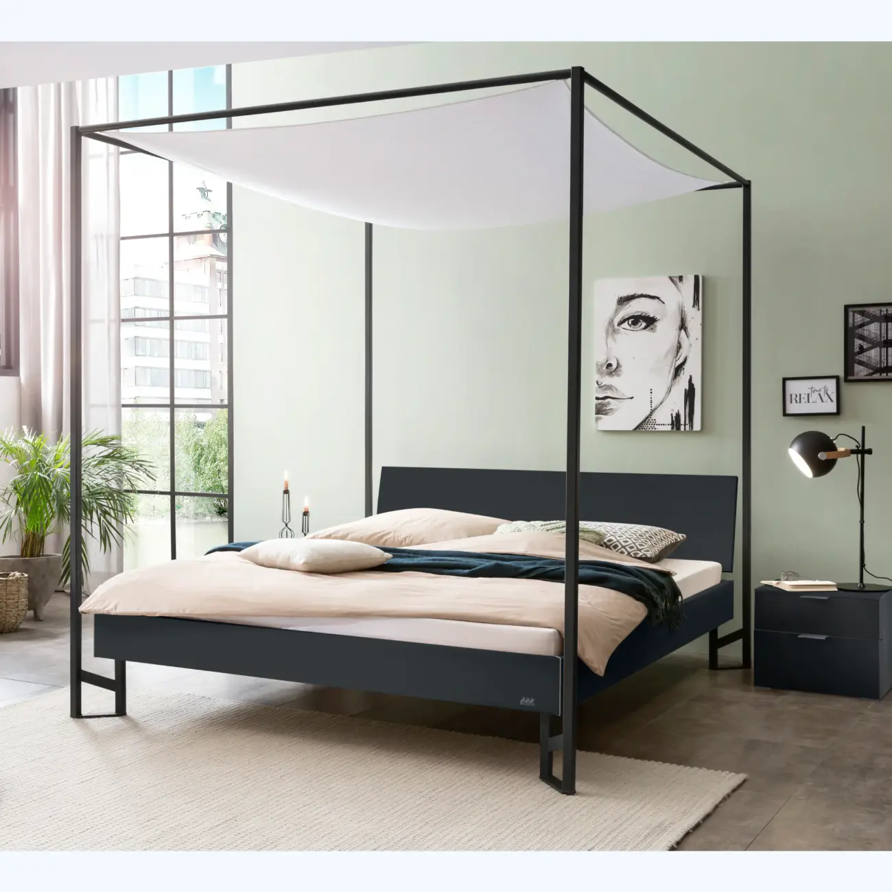 Hasena Modernes Himmelbett Veluna Movie – Bild 4