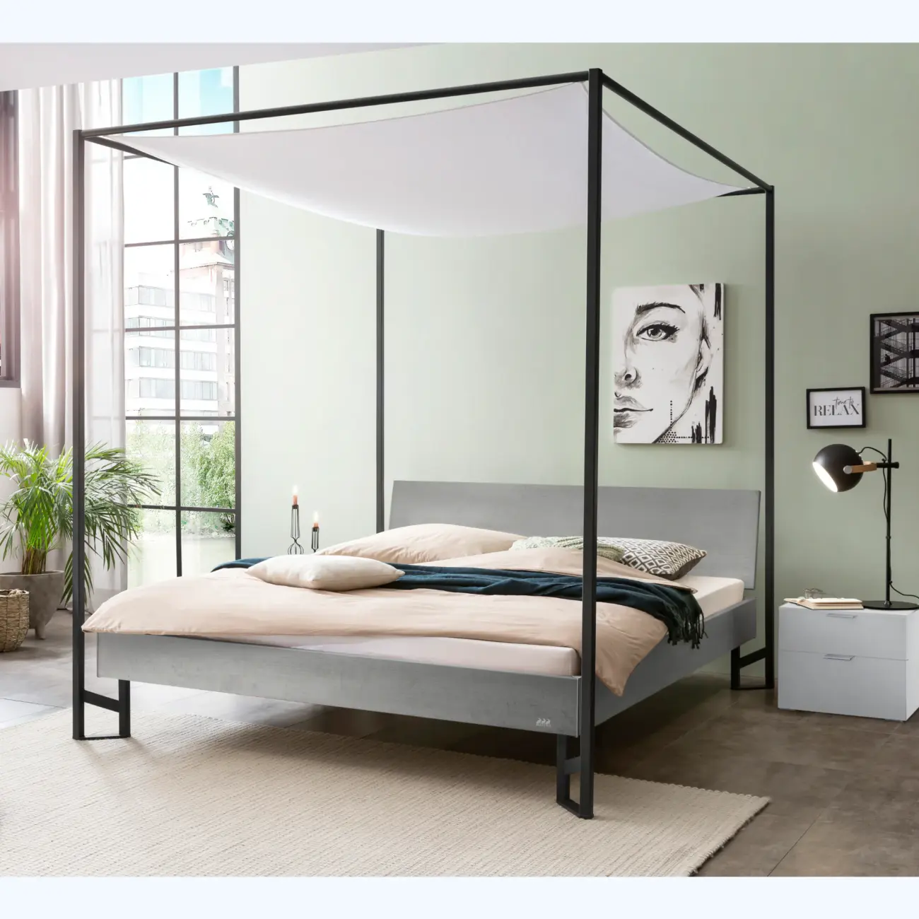 Hasena Modernes Himmelbett Veluna Movie – Bild 6