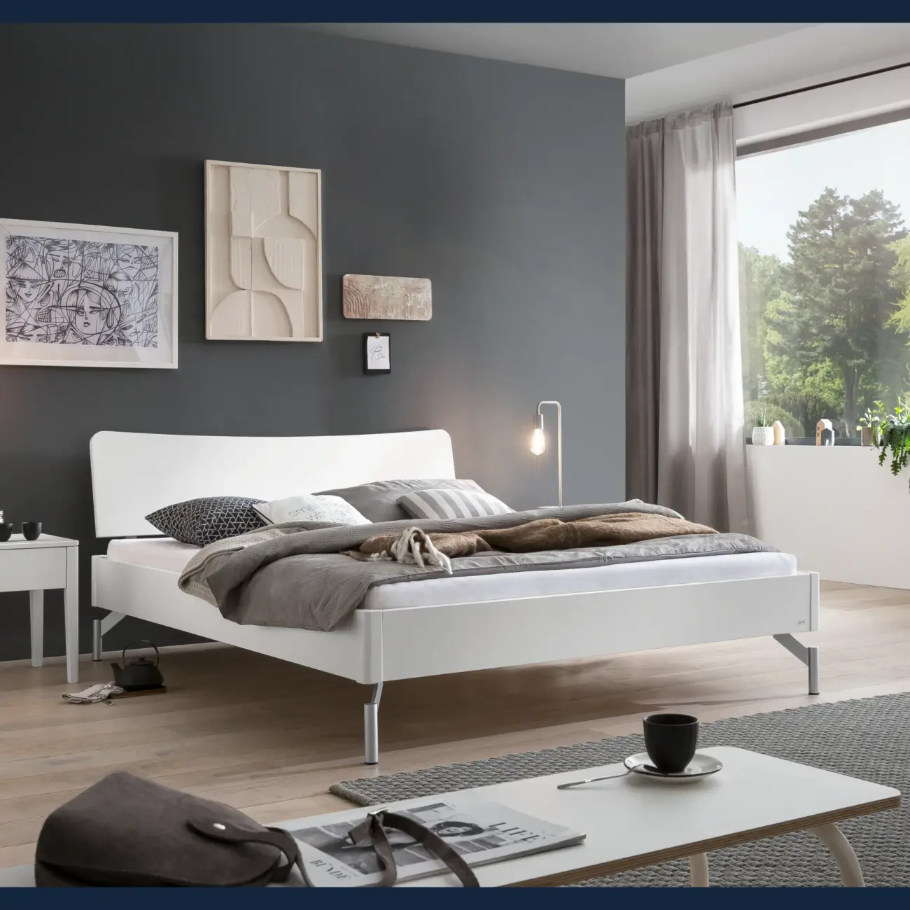 Massivholzbett Hasena Albinia modern skandinavisch – Bild 10