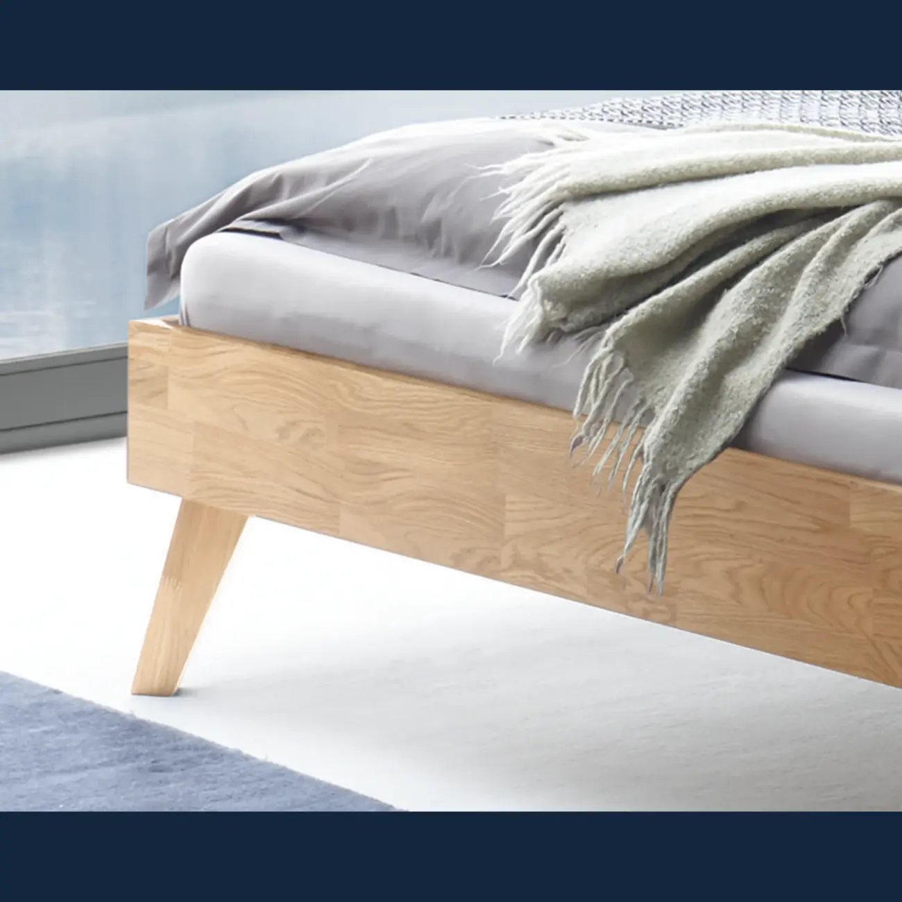 Natürliches Massivholzbett Hasena Ancona modern-skandinavisch 4 Natürliches Massivholzbett Hasena Ancona modern-skandinavisch – Bild 4