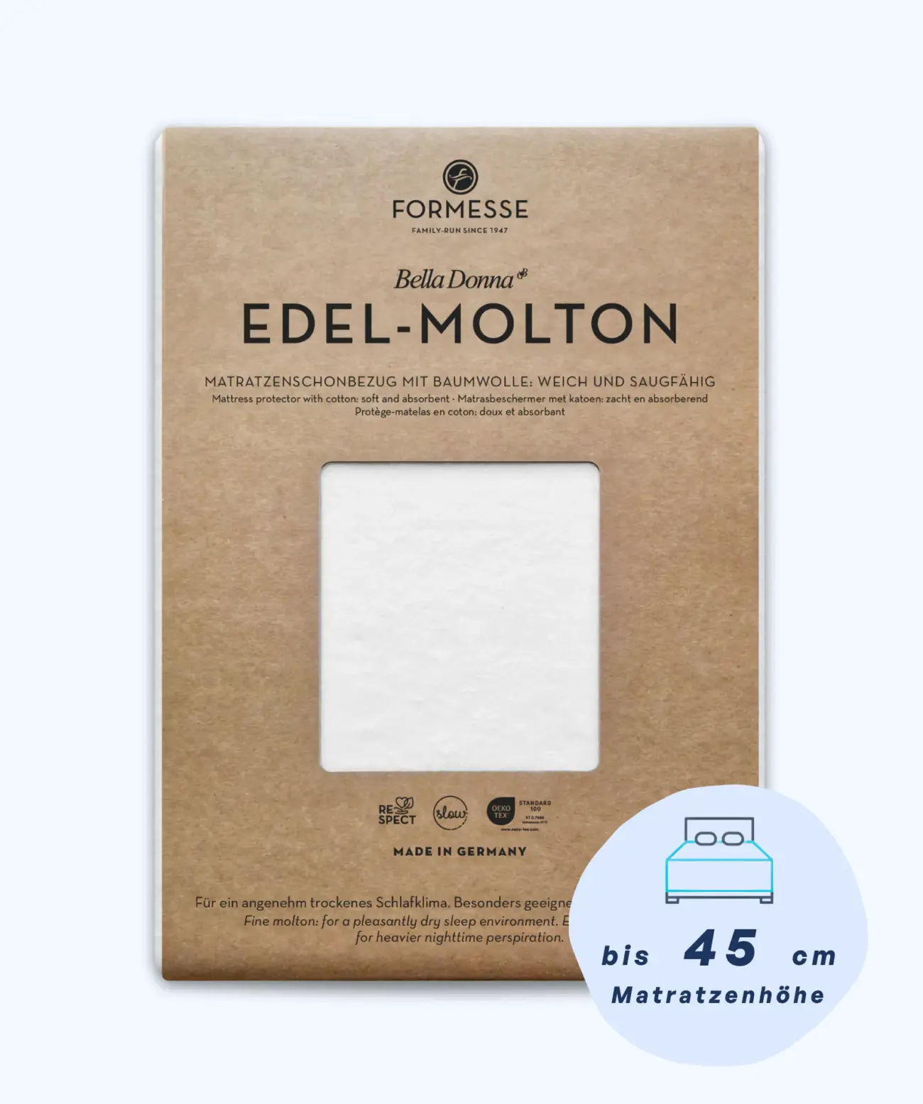 Bella Donna Edel-Molton Alto Matratzenschoner Formesse 1 Bella Donna Edel-Molton Alto Matratzenschoner Formesse