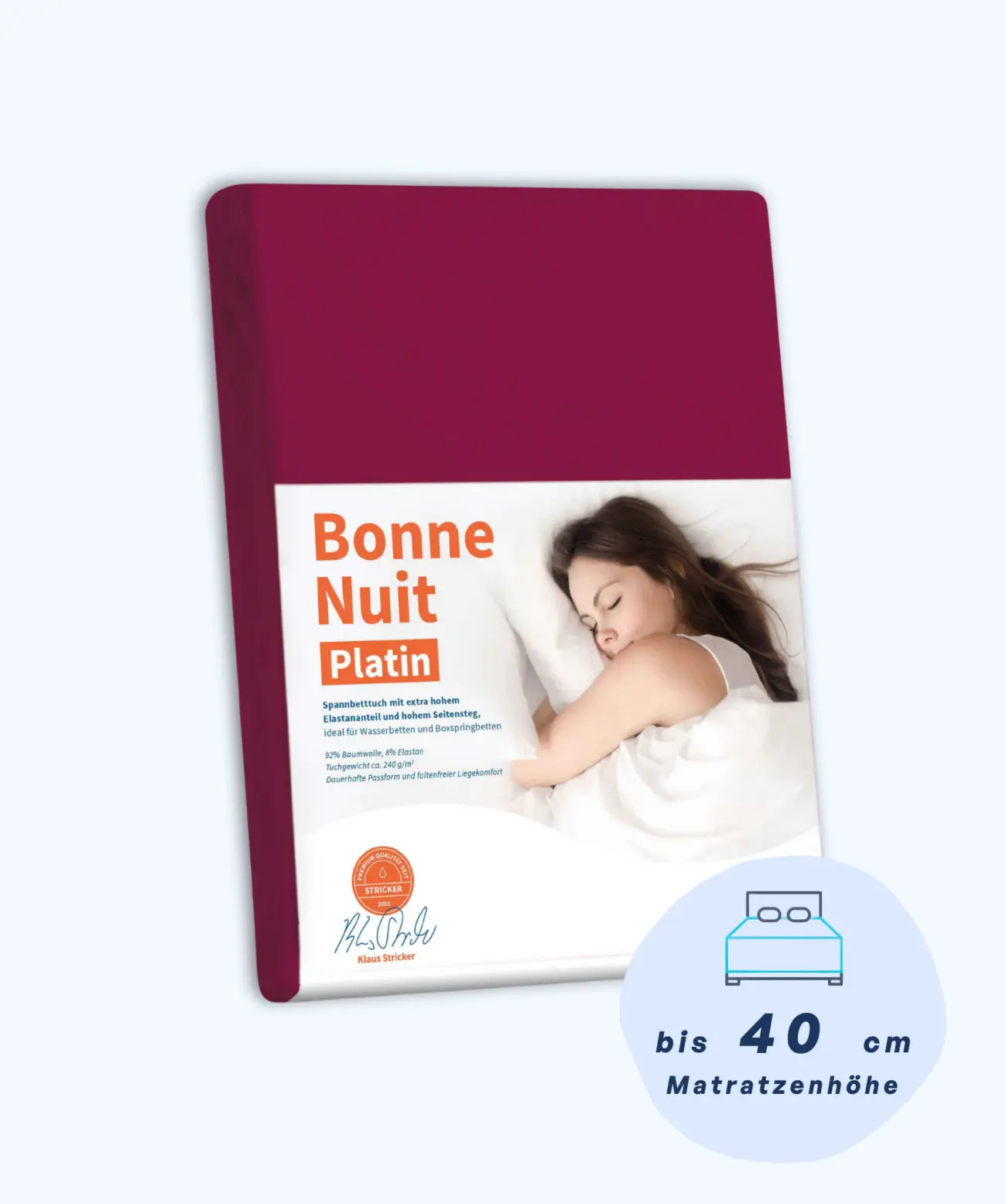 Bonne Nuit Platin Spannbettlaken Stricker 7 Bonne Nuit Platin Spannbettlaken Stricker – Bild 7