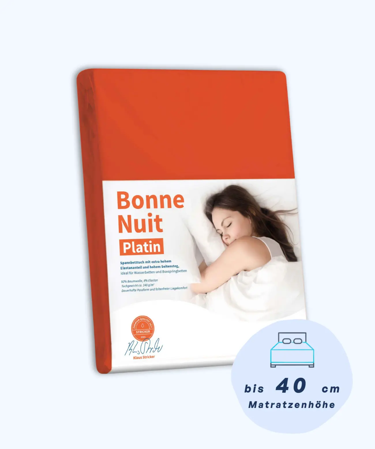 Bonne Nuit Platin Spannbettlaken Stricker 17 Bonne Nuit Platin Spannbettlaken Stricker – Bild 17