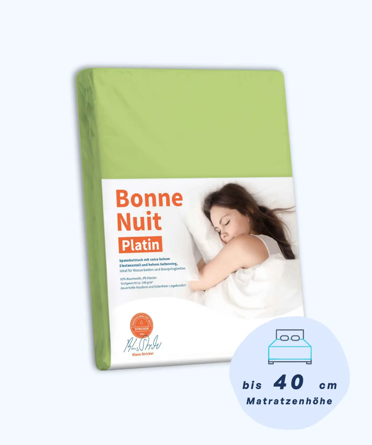 Bonne Nuit Platin Spannbettlaken Stricker 19 Bonne Nuit Platin Spannbettlaken Stricker – Bild 19