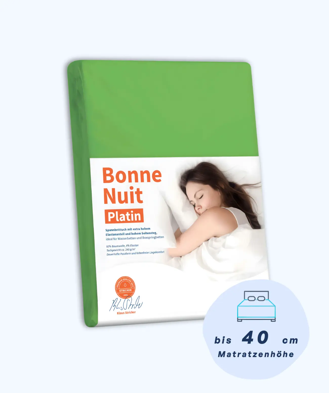 Bonne Nuit Platin Spannbettlaken Stricker 20 Bonne Nuit Platin Spannbettlaken Stricker – Bild 20