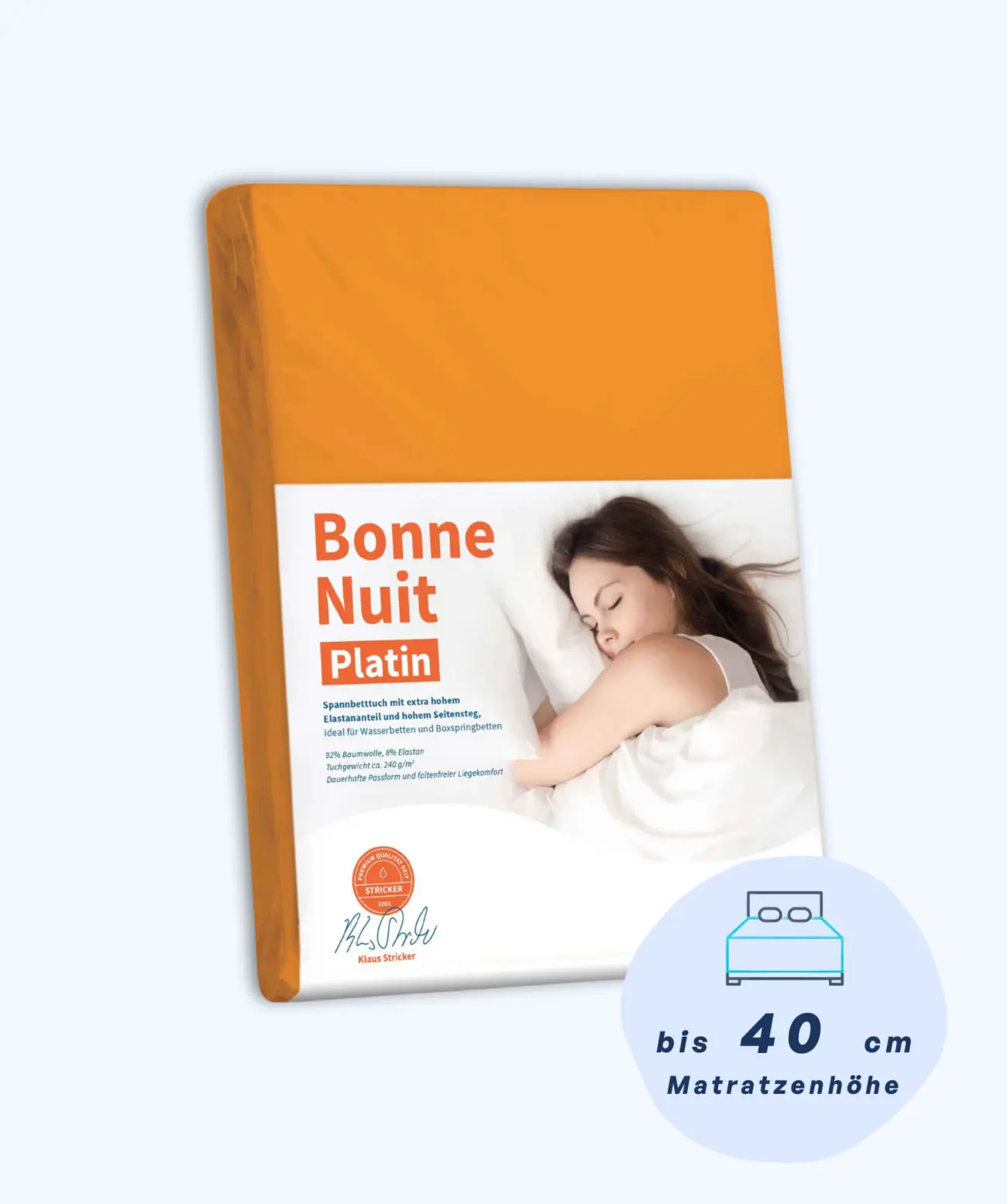 Bonne Nuit Platin Spannbettlaken Stricker 27 Bonne Nuit Platin Spannbettlaken Stricker – Bild 27