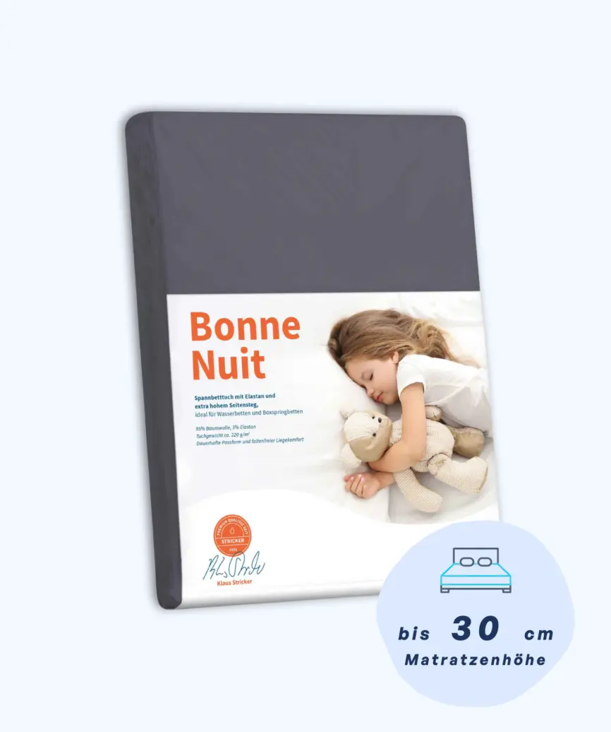 Bonne Nuit Spannbetttuch Anthrazit 7037 https://aquaribik.de/
