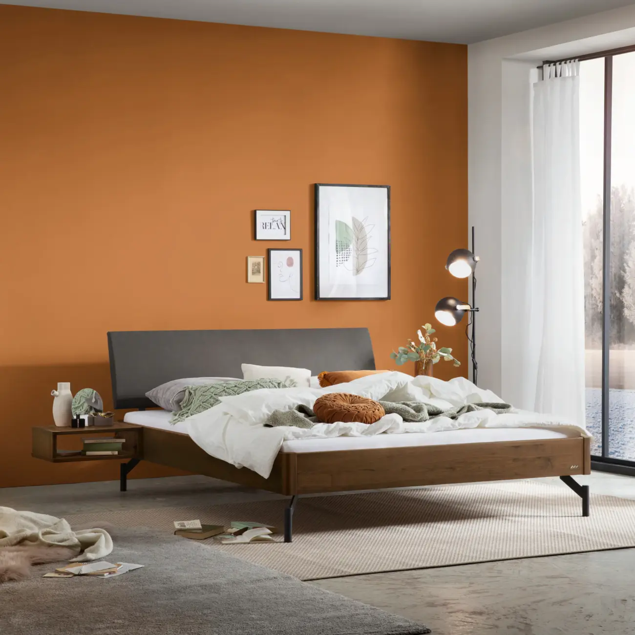 Elegantes Massivholzbett Hasena Broni im modern-skandinavischen Stil – Bild 6