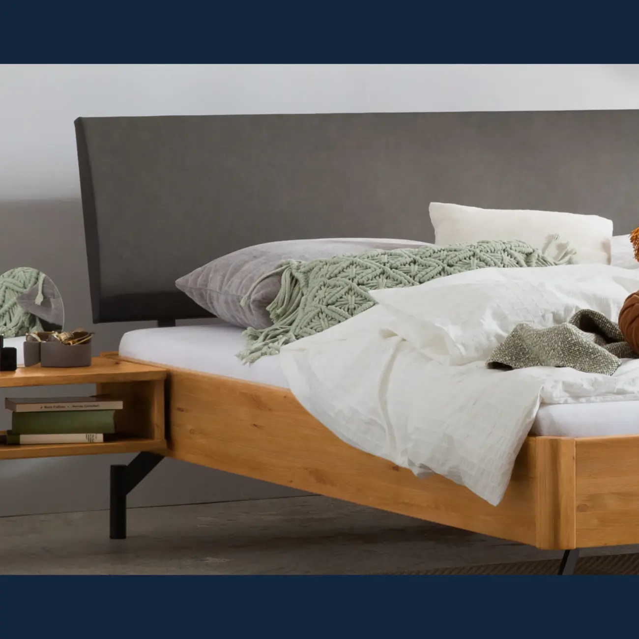 Elegantes Massivholzbett Hasena Broni im modern-skandinavischen Stil – Bild 15