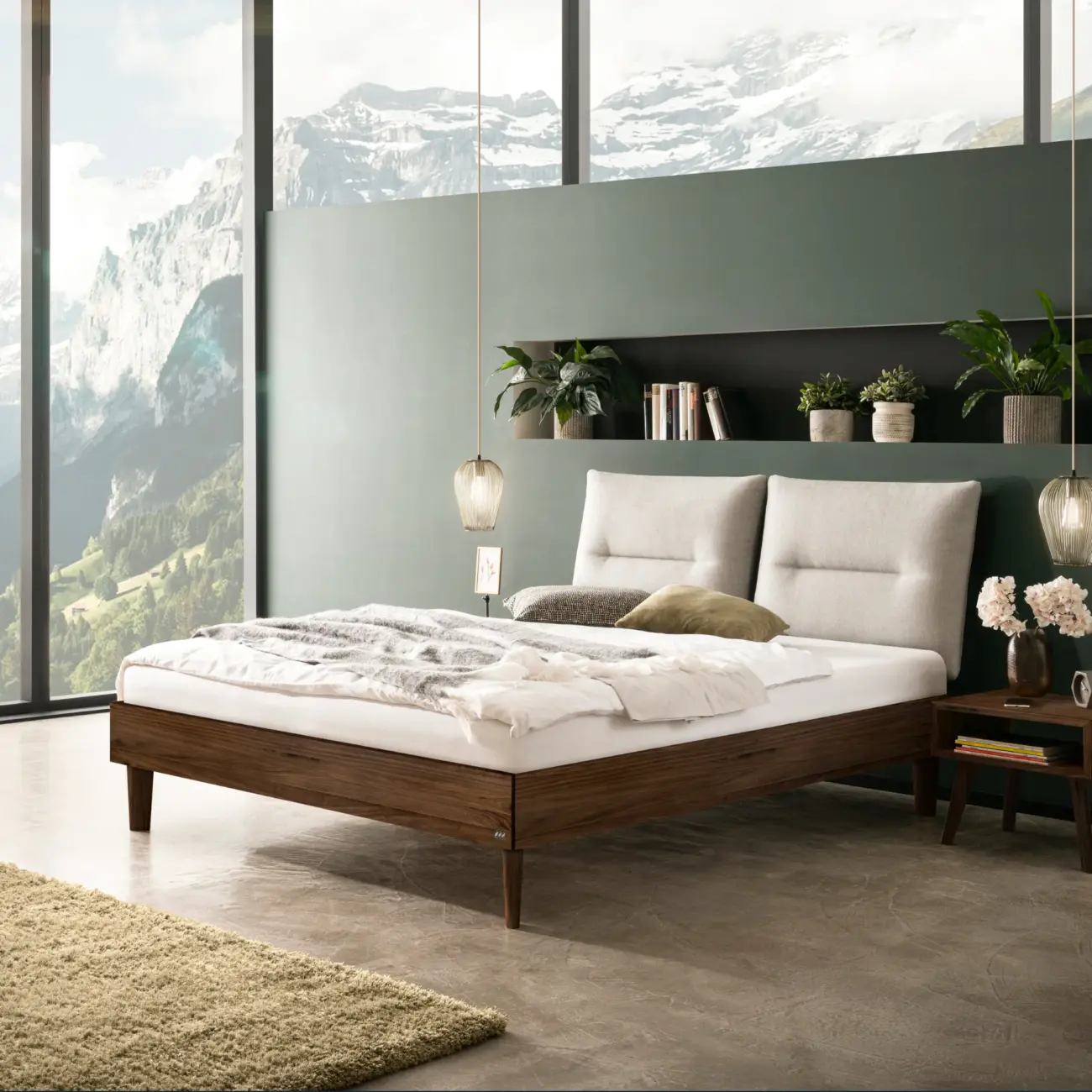 Harmonisches Massivholzbett Hasena Skandinavisch Emilia – Bild 2