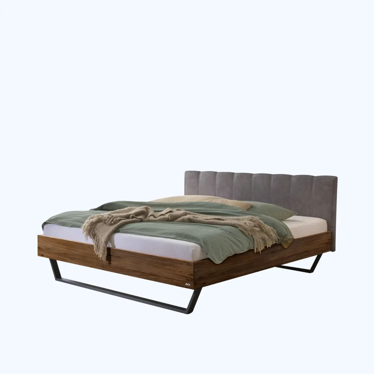 Urbanes Massivholzbett Hasena Enrico Industrial 1 Urbanes Massivholzbett Hasena Enrico Industrial