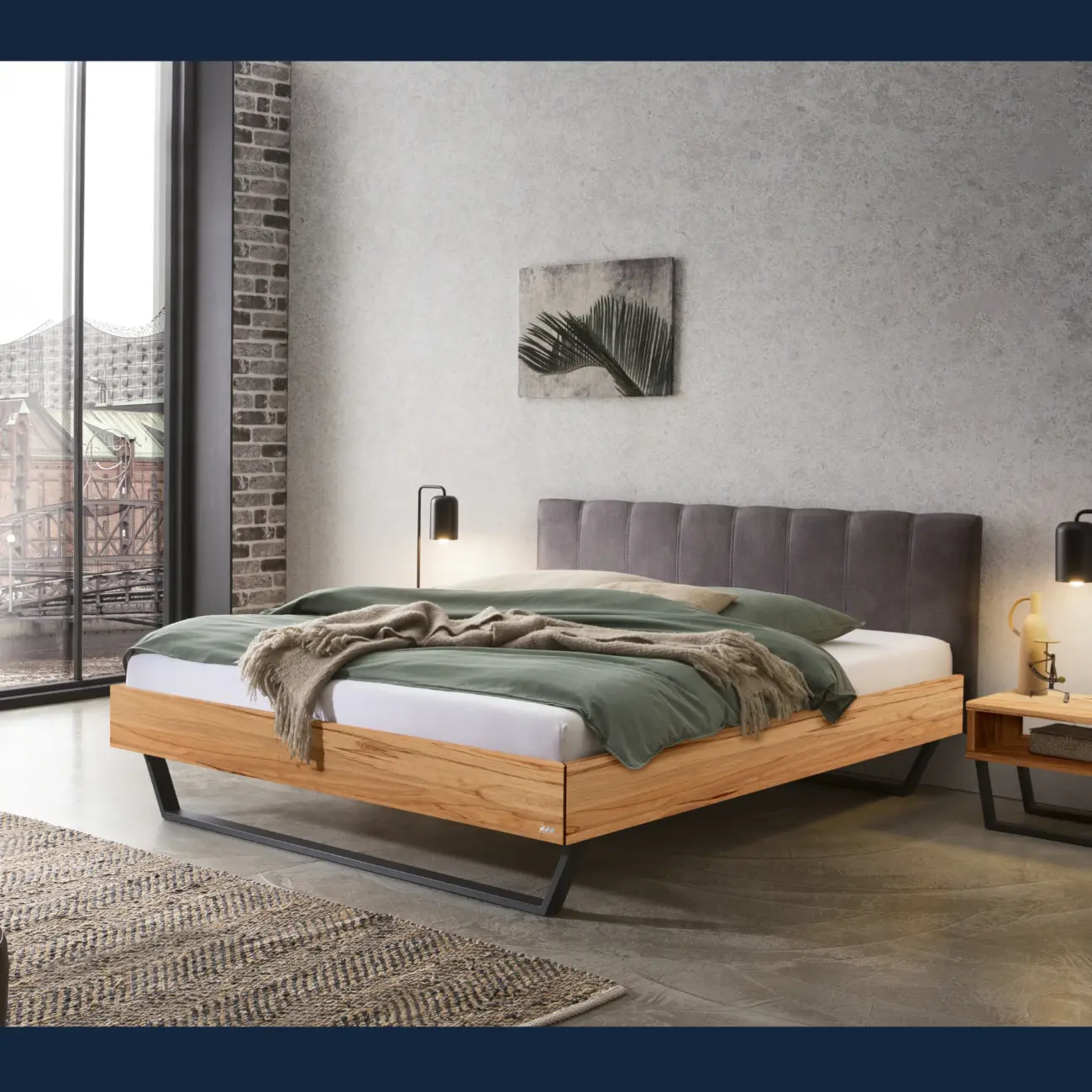 Urbanes Massivholzbett Hasena Enrico Industrial 12 Urbanes Massivholzbett Hasena Enrico Industrial – Bild 12