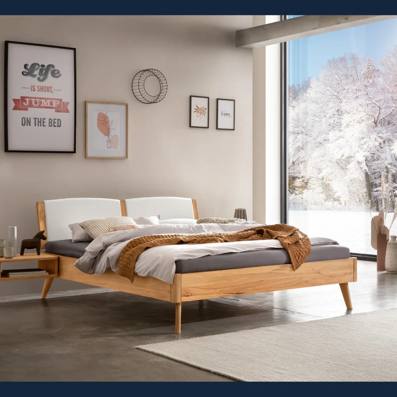 Massivholzbett Hasena Fabro modern-skandinavisch 2 Massivholzbett Hasena Fabro modern-skandinavisch – Bild 2