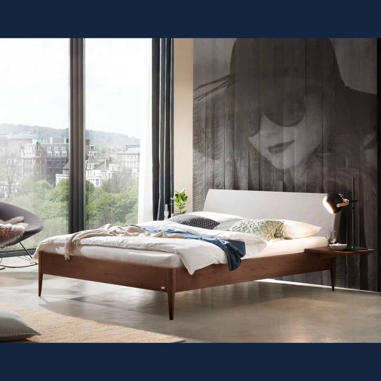 Elegantes Massivholzbett Hasena Fanano modern-skandinavisch 2 Elegantes Massivholzbett Hasena Fanano modern-skandinavisch – Bild 2