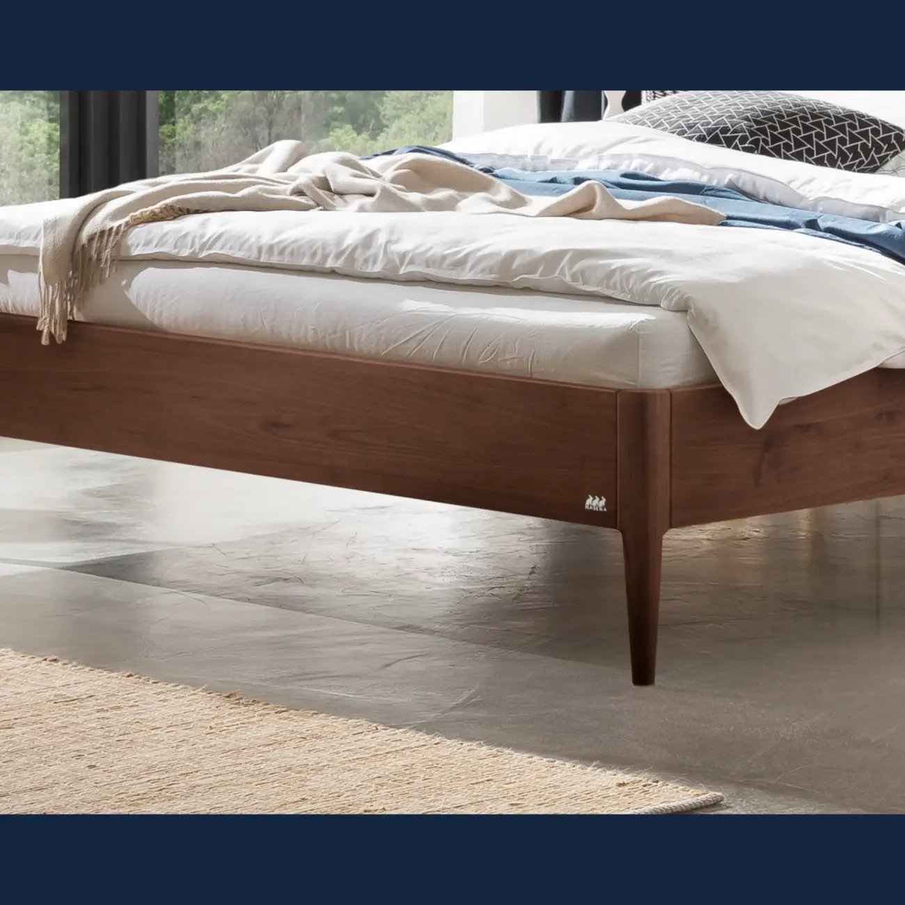 Elegantes Massivholzbett Hasena Fanano modern-skandinavisch 4 Elegantes Massivholzbett Hasena Fanano modern-skandinavisch – Bild 4