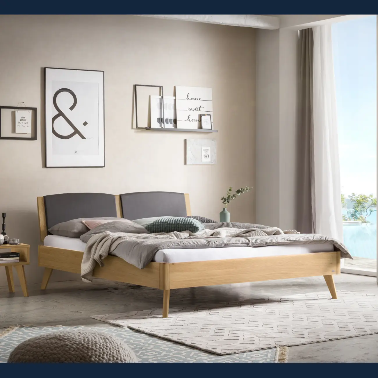 Massivholzbett Hasena Mareto modern-skandinavisch, Lounge – Bild 2