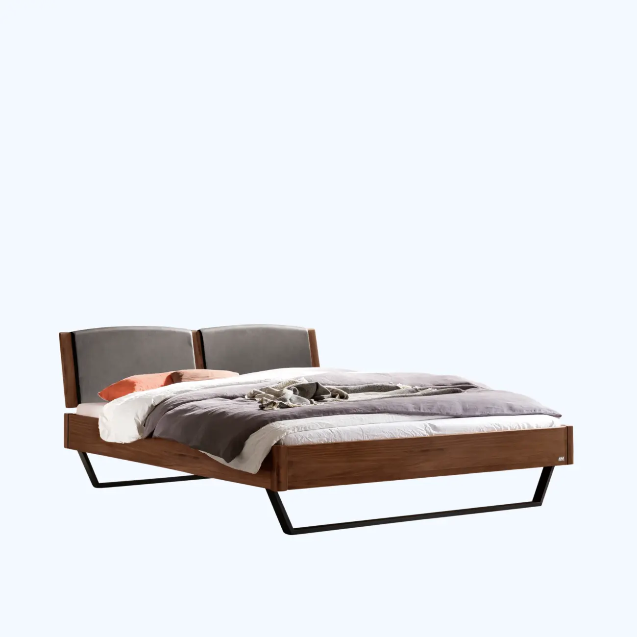 Elegantes Massivholzbett Hasena modern-industrial Marola – Bild 9