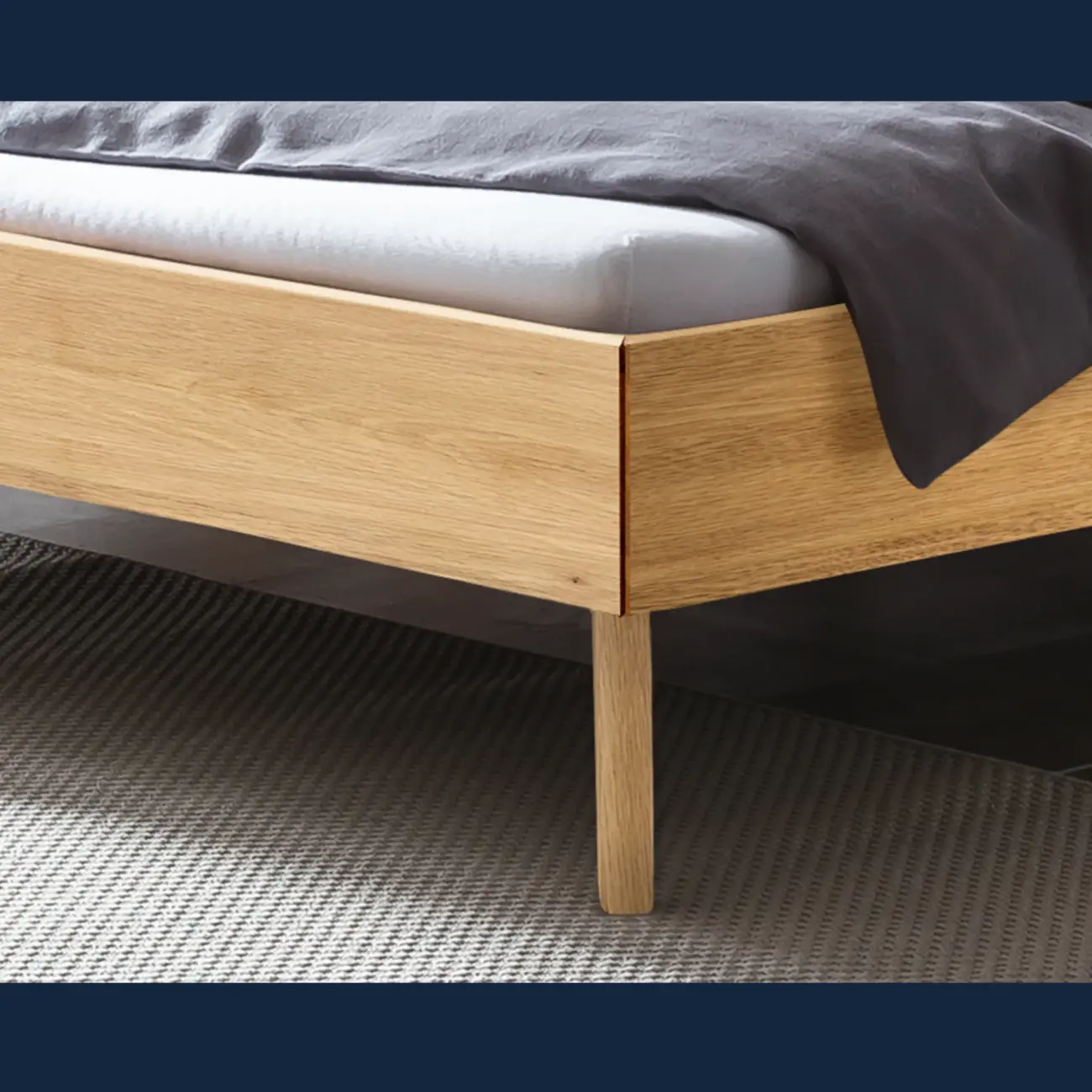 Harmonisches Massivholzbett Hasena Matteo modern-skandinavisch – Bild 8