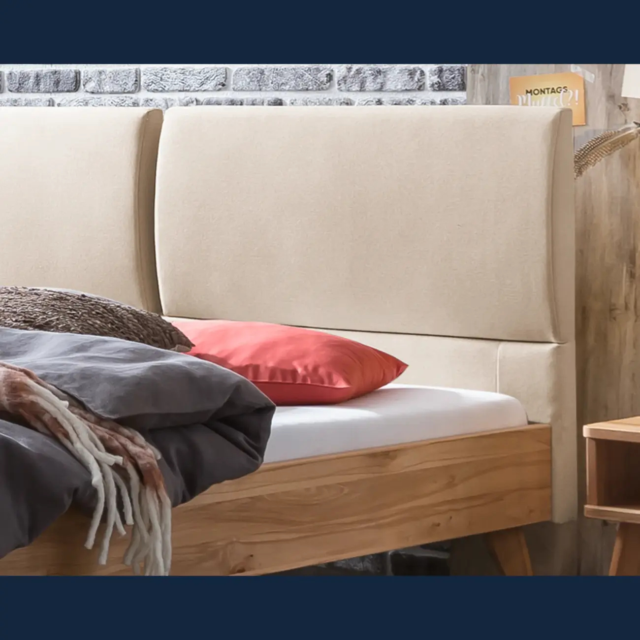 Harmonisches Massivholzbett Hasena Matteo modern-skandinavisch – Bild 15