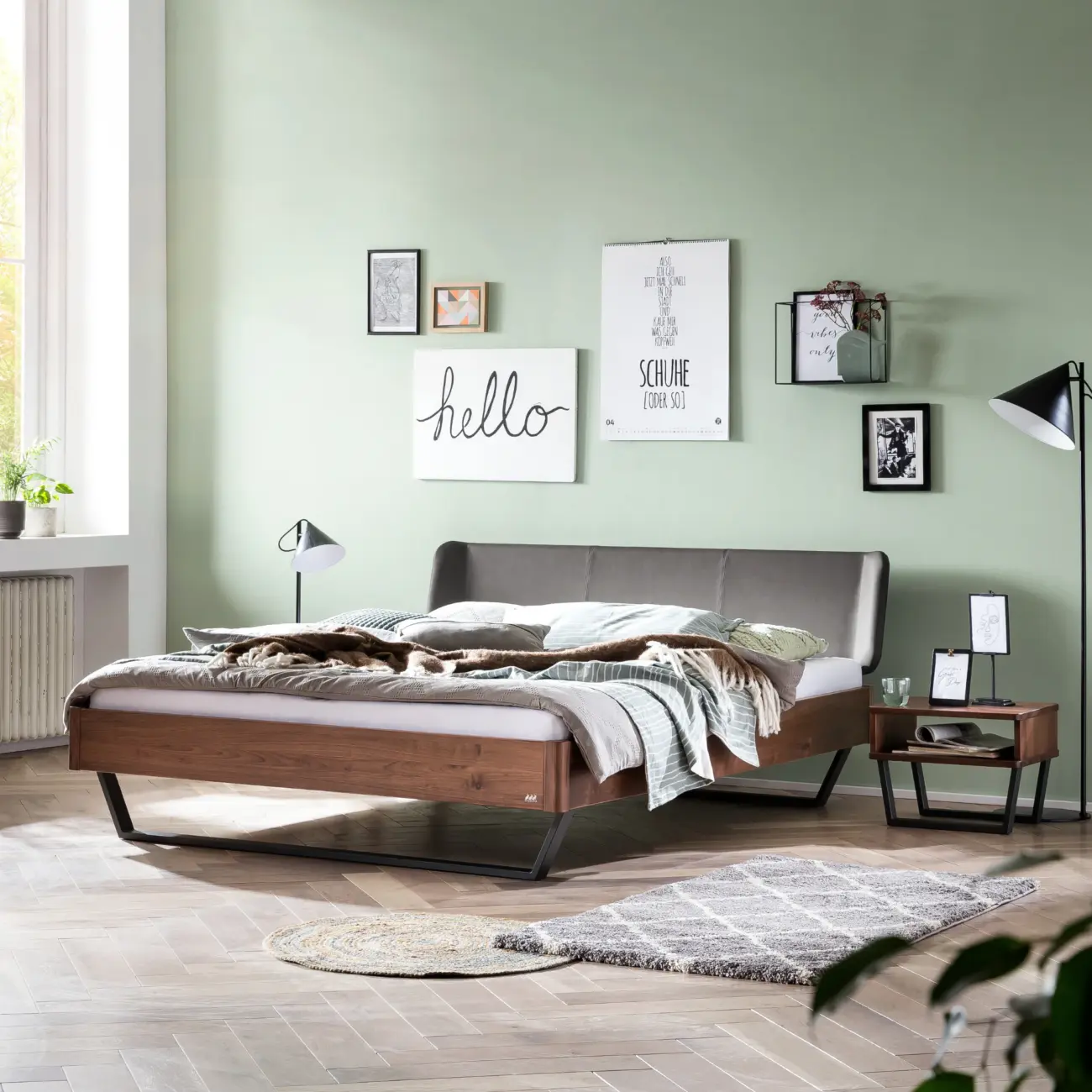 Elegantes Massivholzbett Hasena Montieri modern-industriell – Bild 10