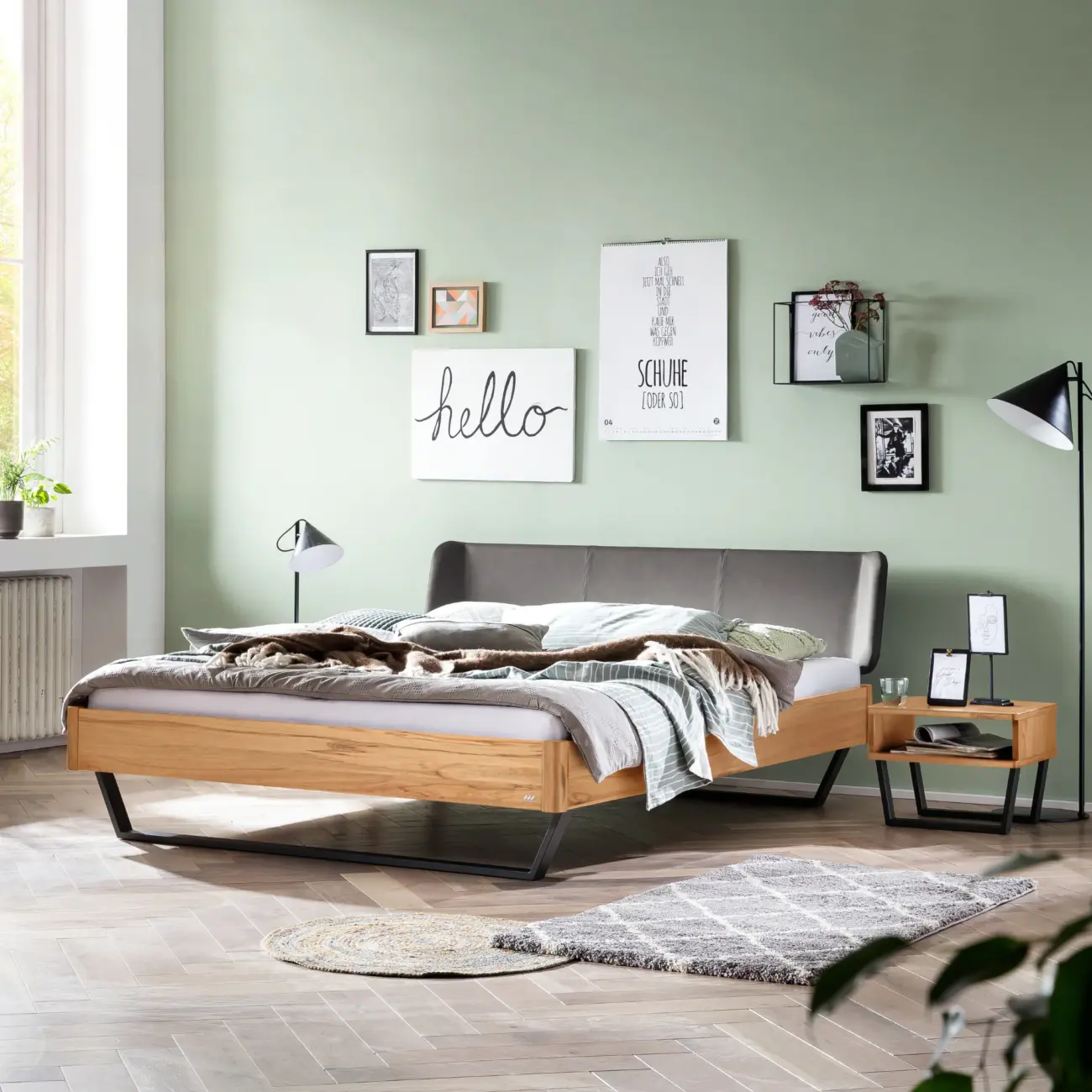 Elegantes Massivholzbett Hasena Montieri modern-industriell – Bild 2