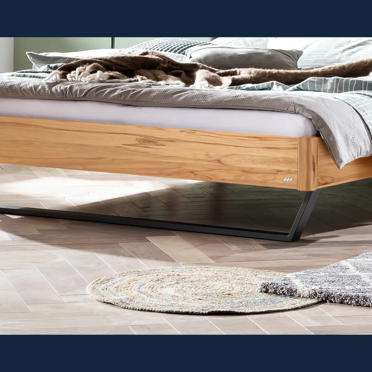 Elegantes Massivholzbett Hasena Montieri modern-industriell – Bild 4