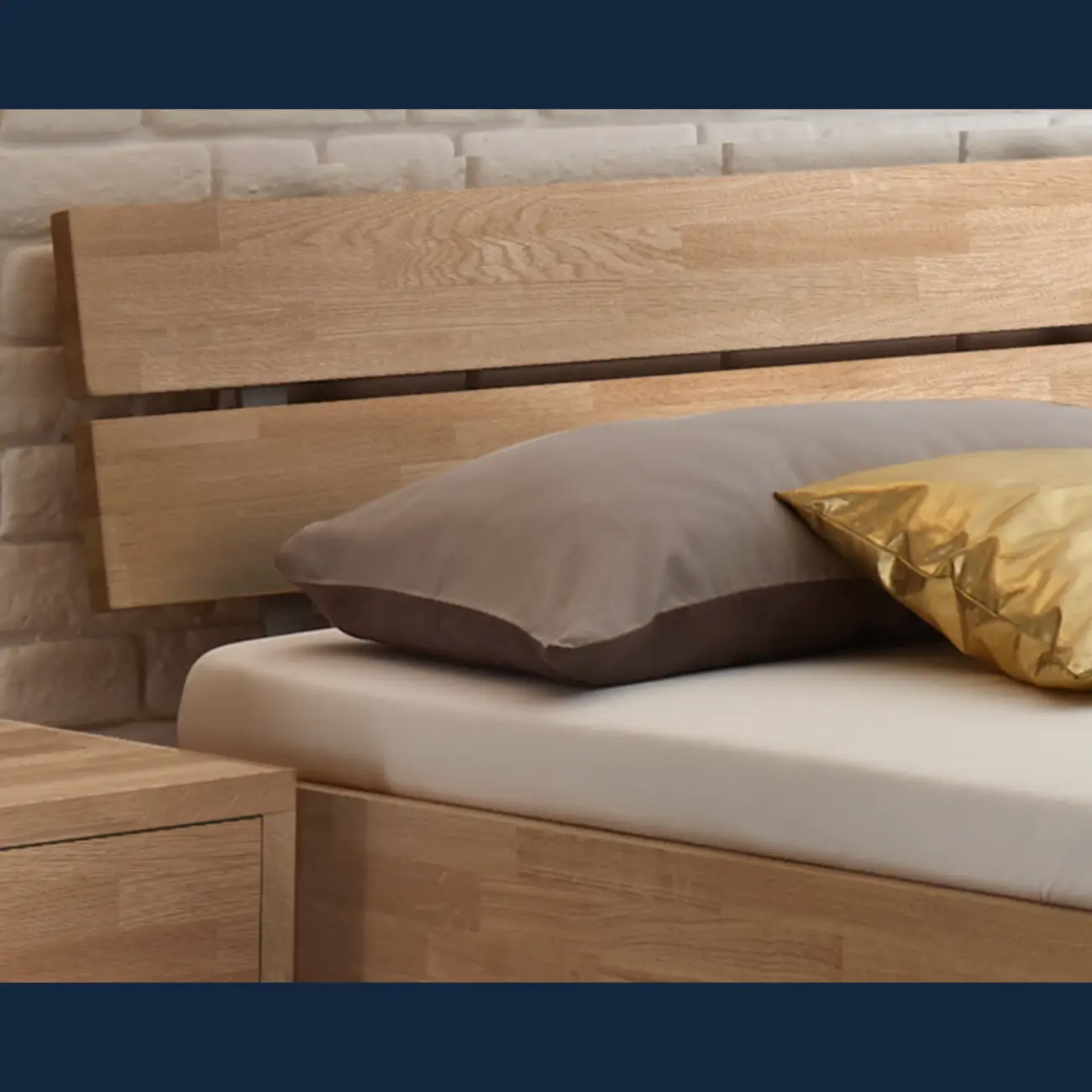 Schlichtes Massivholzbett Hasena Ortona modern-skandinavisch – Bild 7