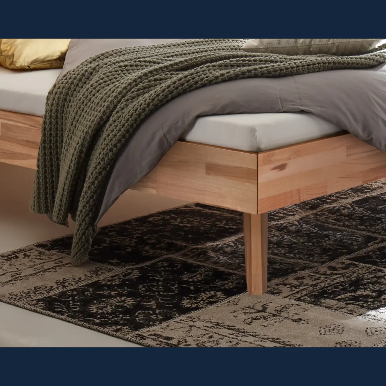 Schlichtes Massivholzbett Hasena Ortona modern-skandinavisch – Bild 4