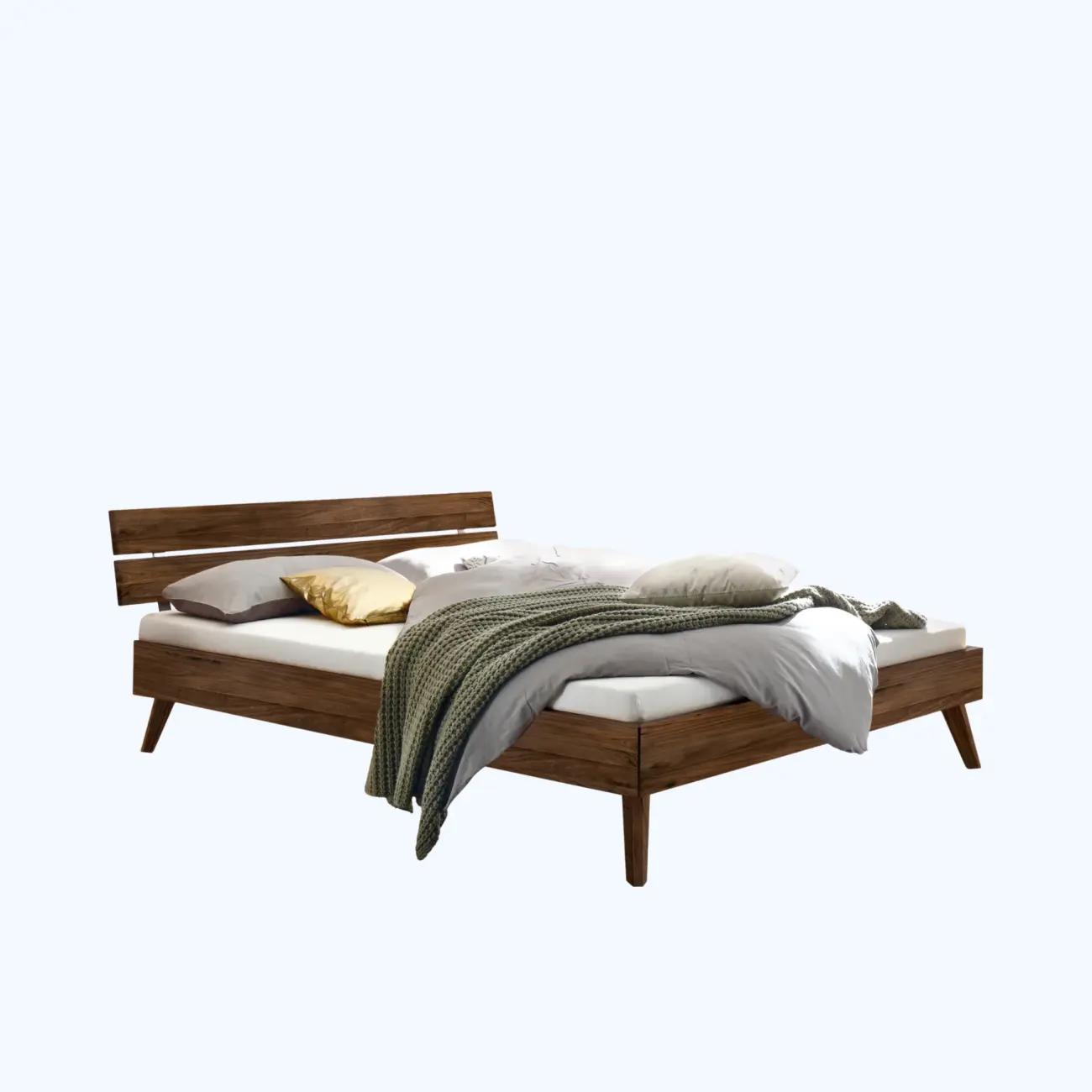 Schlichtes Massivholzbett Hasena Ortona modern-skandinavisch – Bild 9