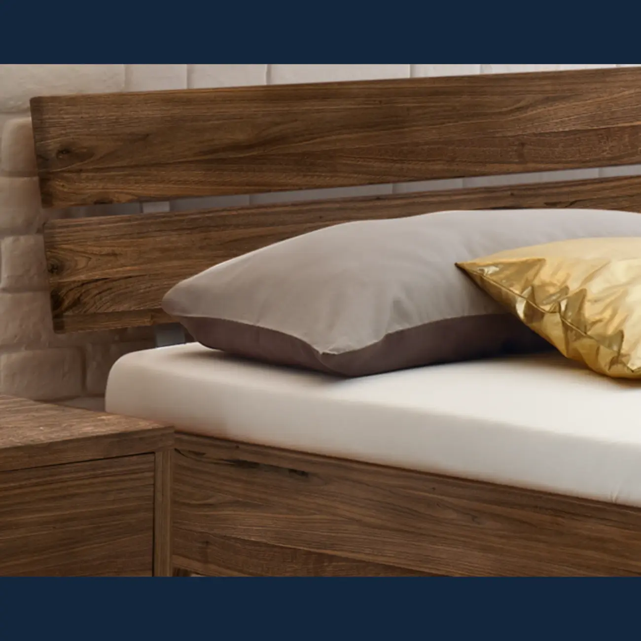 Schlichtes Massivholzbett Hasena Ortona modern-skandinavisch – Bild 11